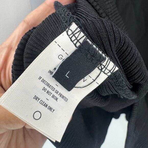 Goldsign The Rib Turtleneck Pullover Sweater Long Sleeve Black Size Large NWT - Picture 9 of 14